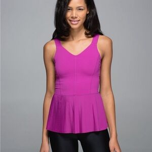 Lululemon purple peplum top